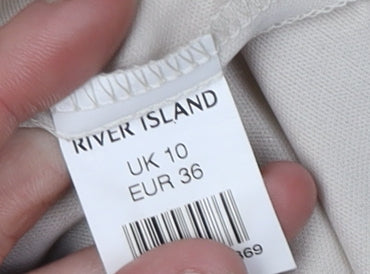 River Island Women's Beige Sheath Dress, Size 10