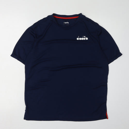Diadora Men's Blue T-Shirt M Gym & Training Top