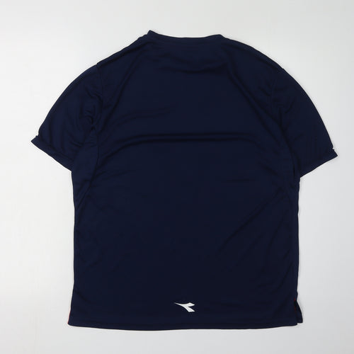 Diadora Men's Blue T-Shirt M Gym & Training Top