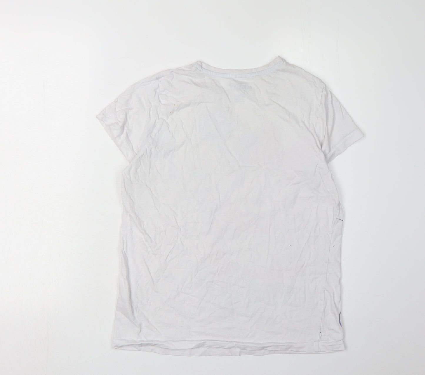 Disney Girls White T-Shirt 12-13Y Mickey & Minnie Graphic