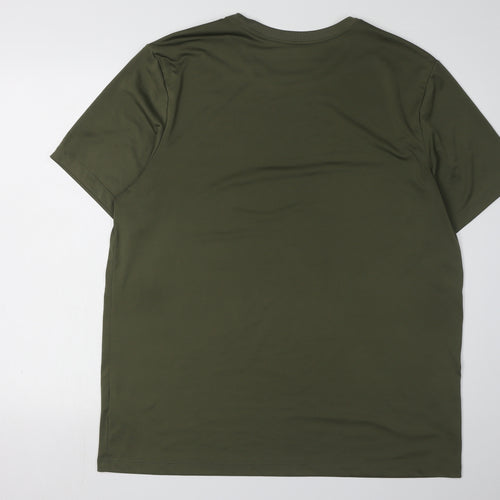 Nike Men's Green XL Dri-Fit Gym T-Shirt