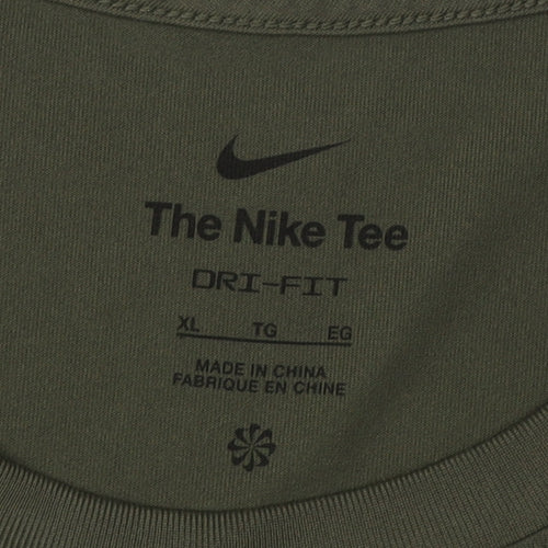 Nike Men's Green XL Dri-Fit Gym T-Shirt