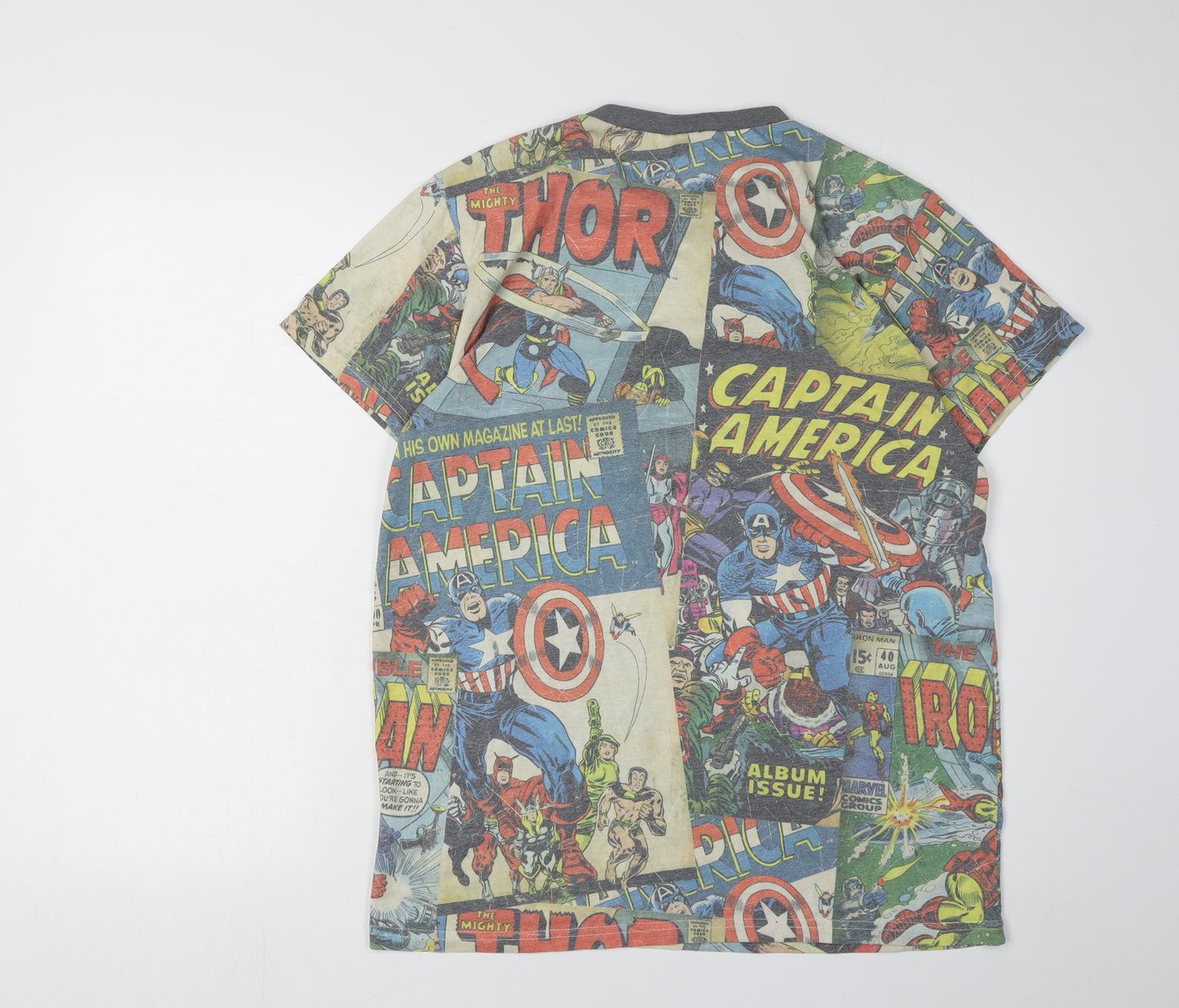 Marvel Comics Men's Captain America Graphic T-Shirt L