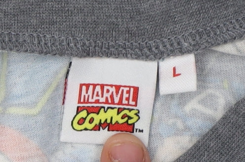 Marvel Comics Men's Captain America Graphic T-Shirt L