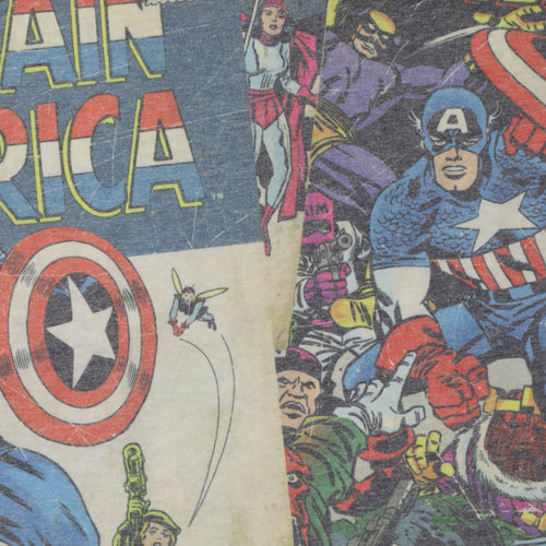 Marvel Comics Men's Captain America Graphic T-Shirt L