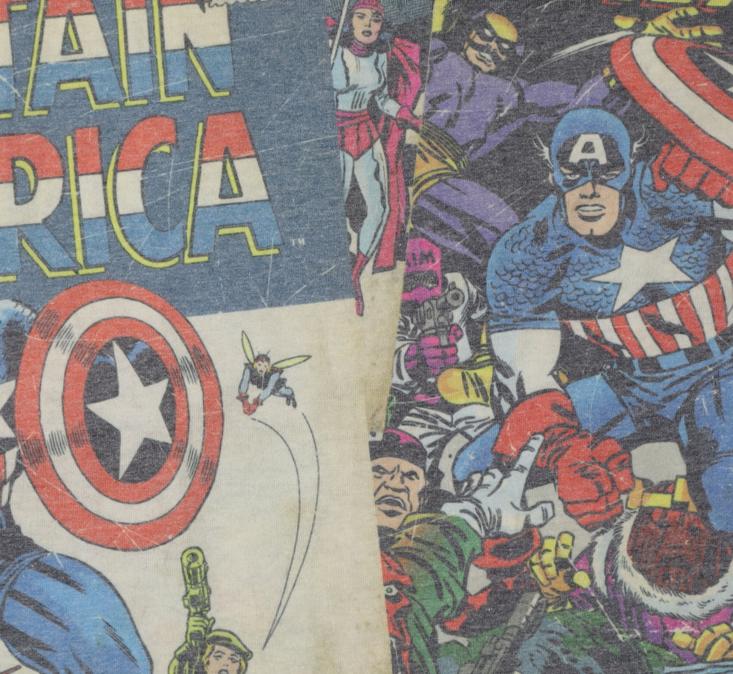 Marvel Comics Men's Captain America Graphic T-Shirt L