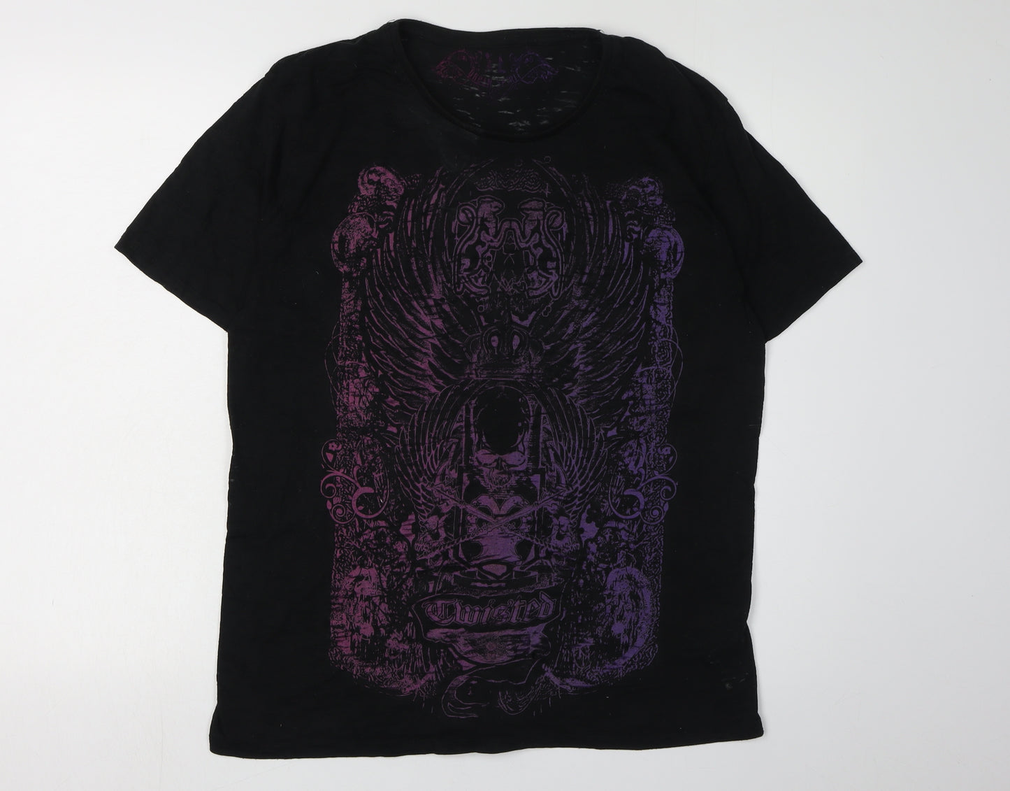 Urban Spirit Men's XL Black Gothic T-Shirt