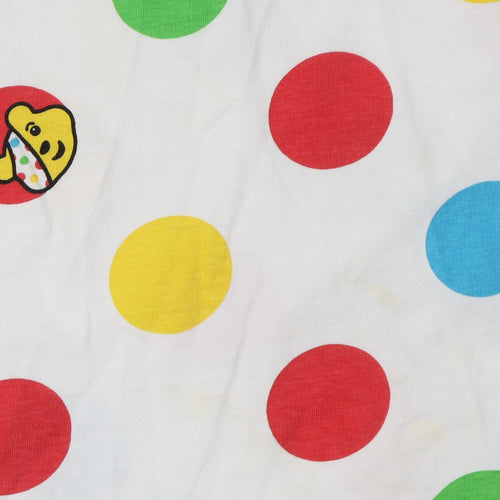 George Teens Multicoloured Pudsey Polka Dot T-Shirt Size 12