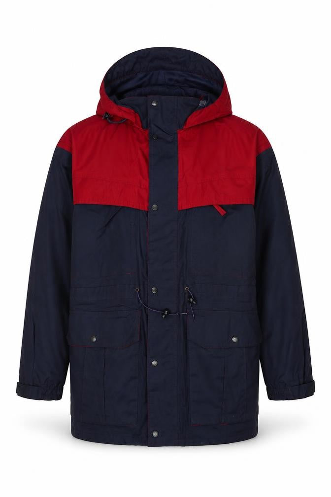 Front view of Union UH Men's Red Blue Anorak Jacket XL Outdoor