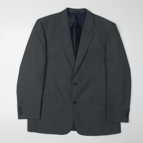 Simon Taylor Men's Green Check Blazer Size 42