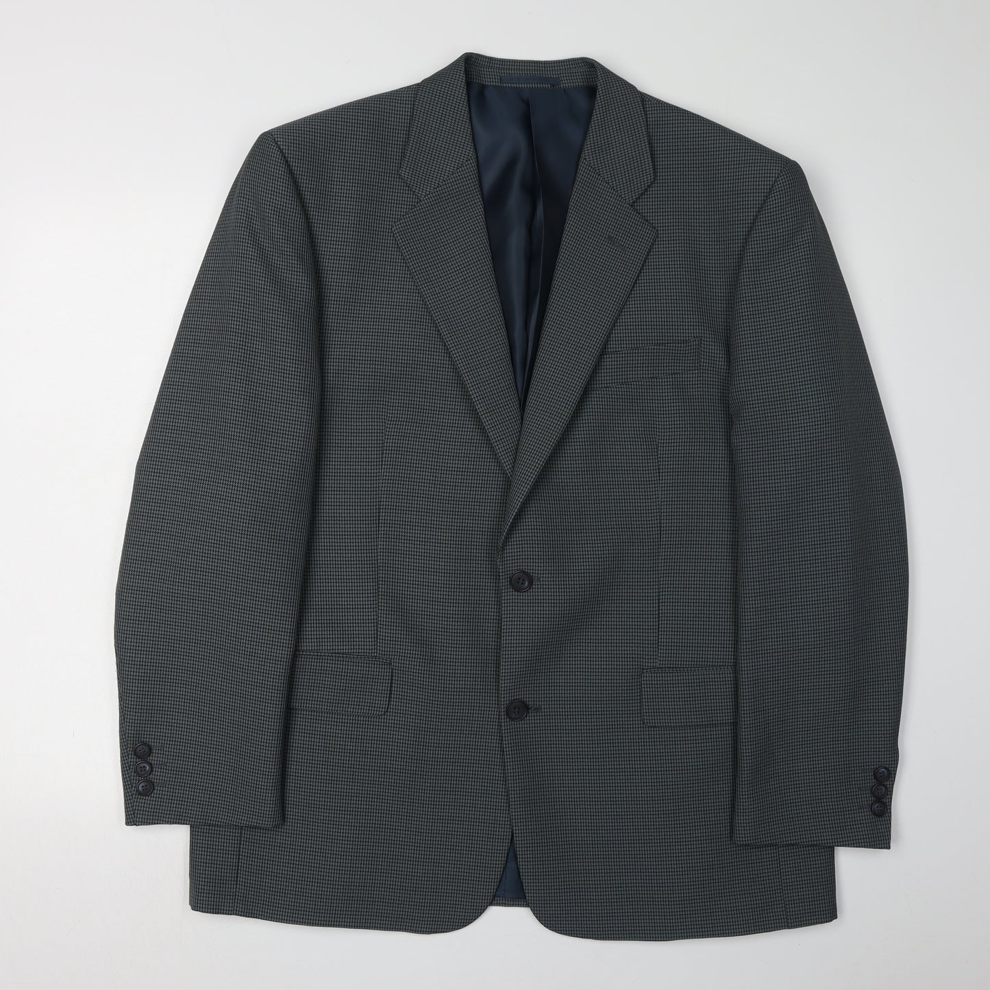 Simon Taylor Men's Green Check Blazer Size 42