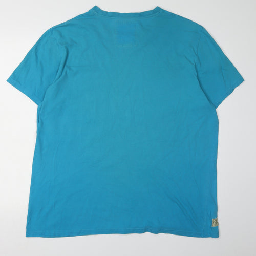 Sth Shore Men's XL Blue Retro Graphic T-Shirt