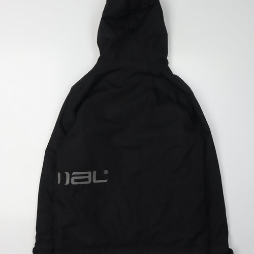 Animal Boys Black Hooded Waterproof Jacket 13-14 Years