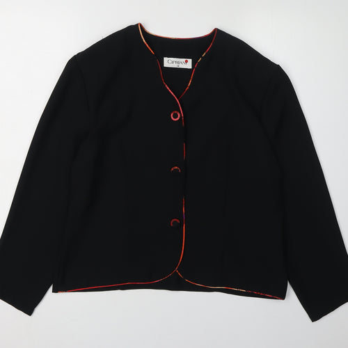 Cipriani Women's Black Suit Jacket Size 14 Polyester