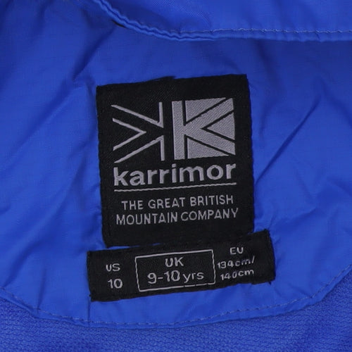 Karrimor Blue Boys Windbreaker Jacket 9-10 Years