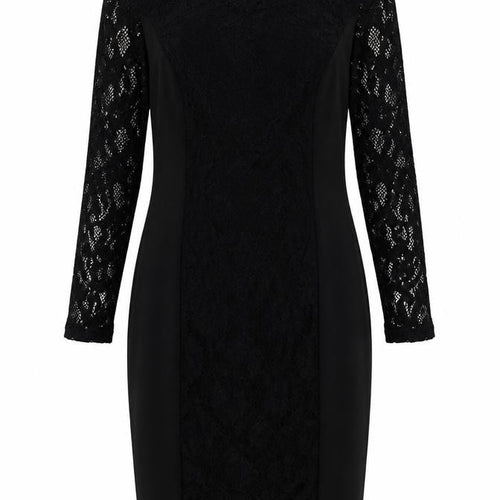 Marks and Spencer Women Black Lace Sheath Dress Size 14