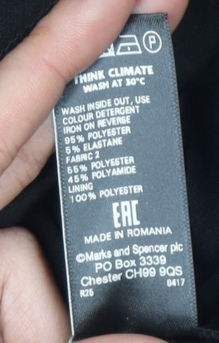 Marks and Spencer Women Black Lace Sheath Dress Size 14