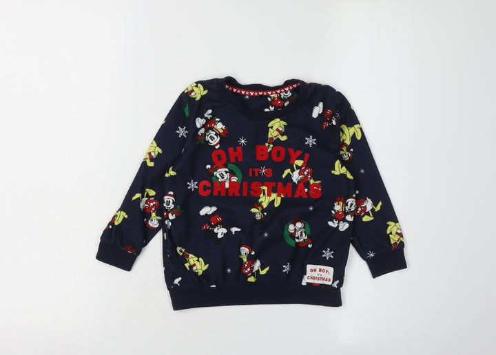 George Disney Mickey Mouse Christmas Pyjama Top 2-3 Years Boys