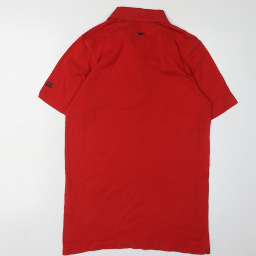 Regatta Men's Red Polo Shirt Size S Short Sleeve Cotton