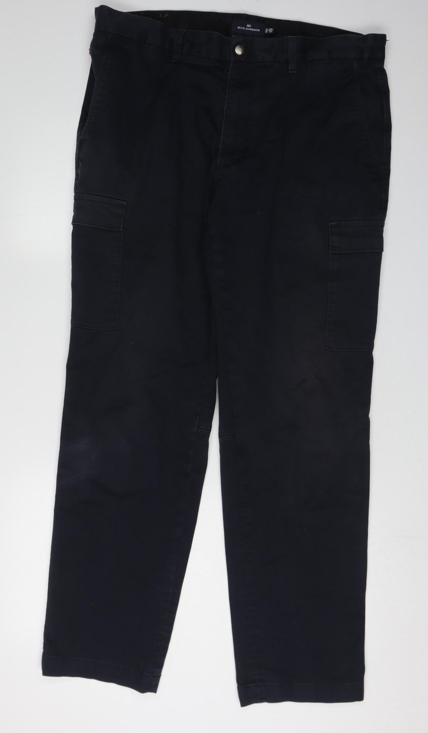 Marks and Spencer Men's Black Cargo Trousers Size 38
