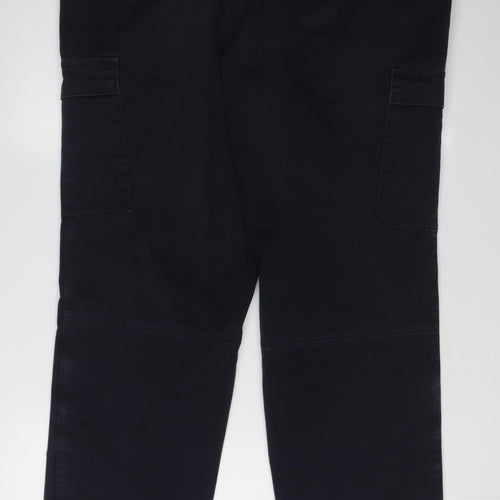 Marks and Spencer Men's Black Cargo Trousers Size 38