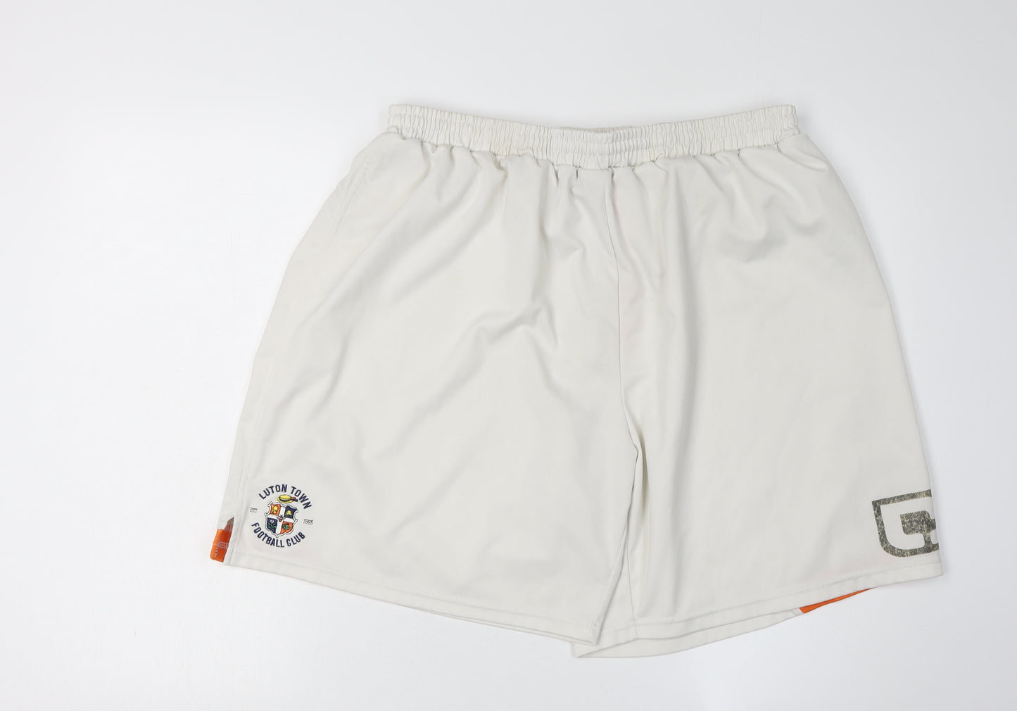 Carbrini Men's White 2XL Shorts with Elastic Waist