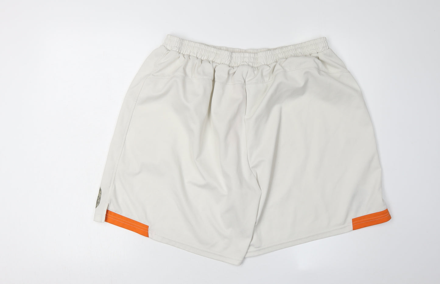 Carbrini Men's White 2XL Shorts with Elastic Waist