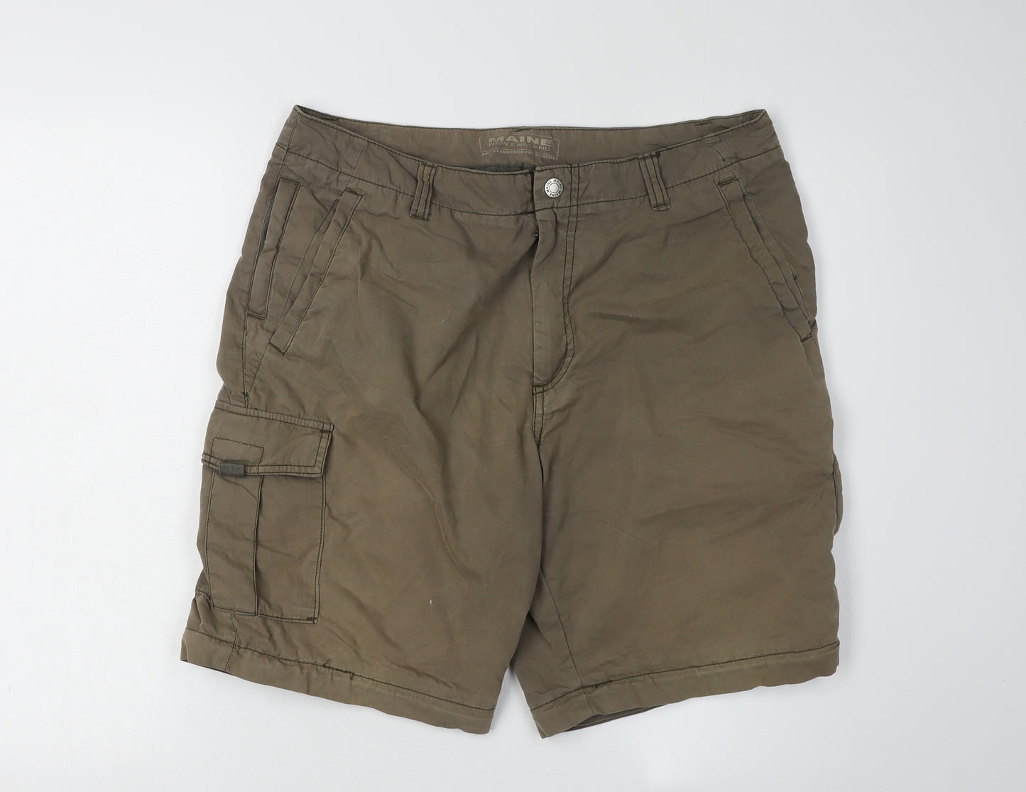 Maine New England Men's Brown Cargo Shorts Size 34