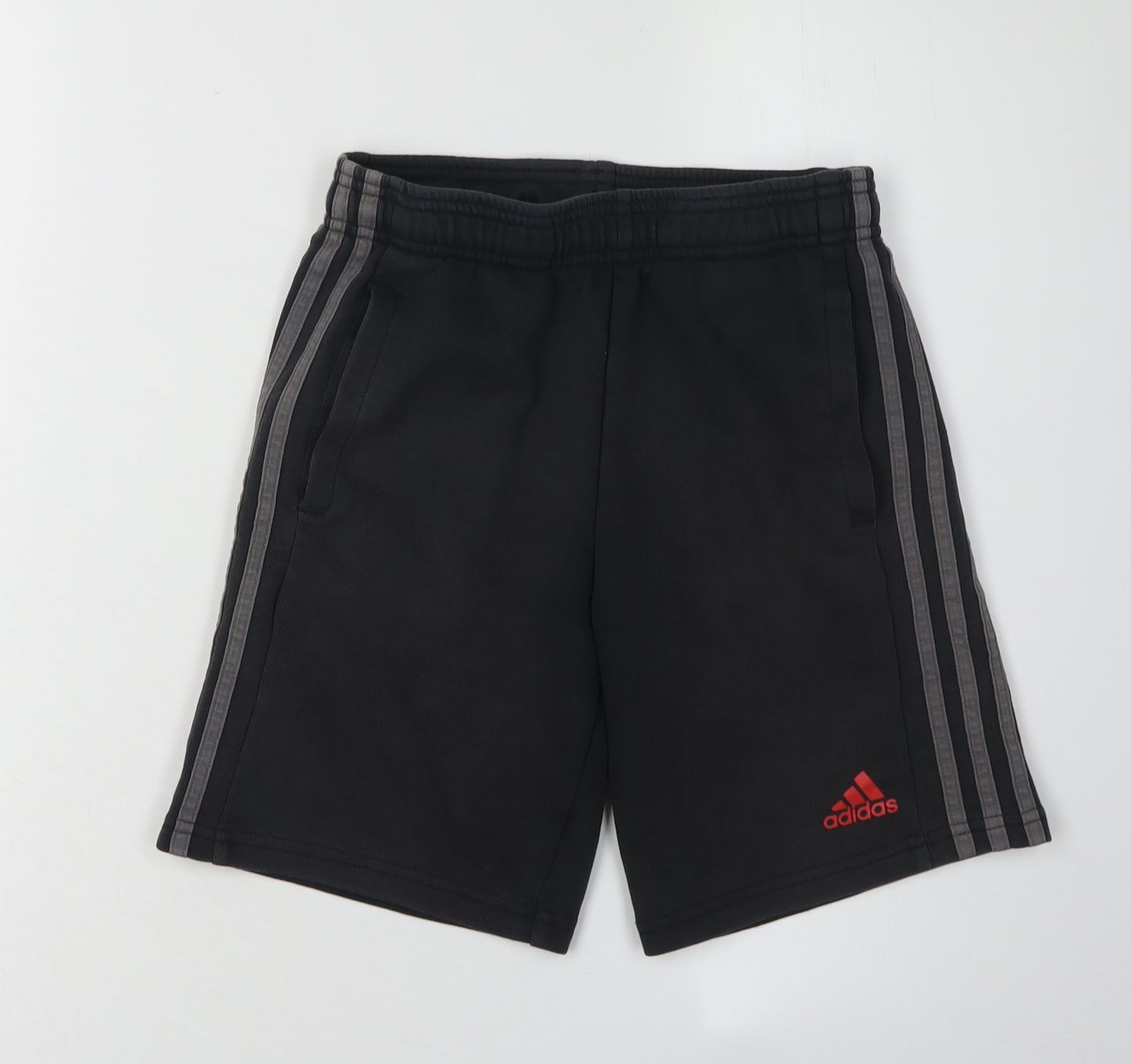 Adidas Boys Black Athletic Shorts 12 Years