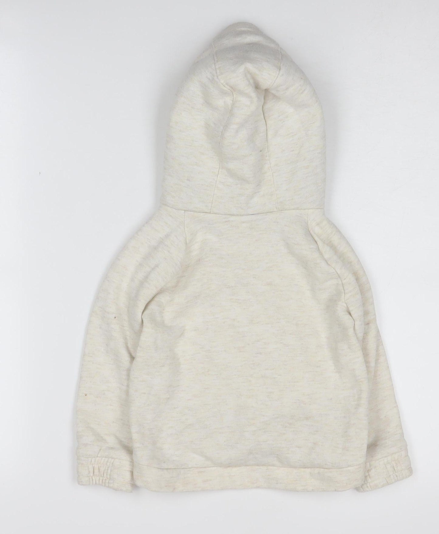 Nike Boys Beige Hoodie Pullover Fleece Lined Size 2 Years