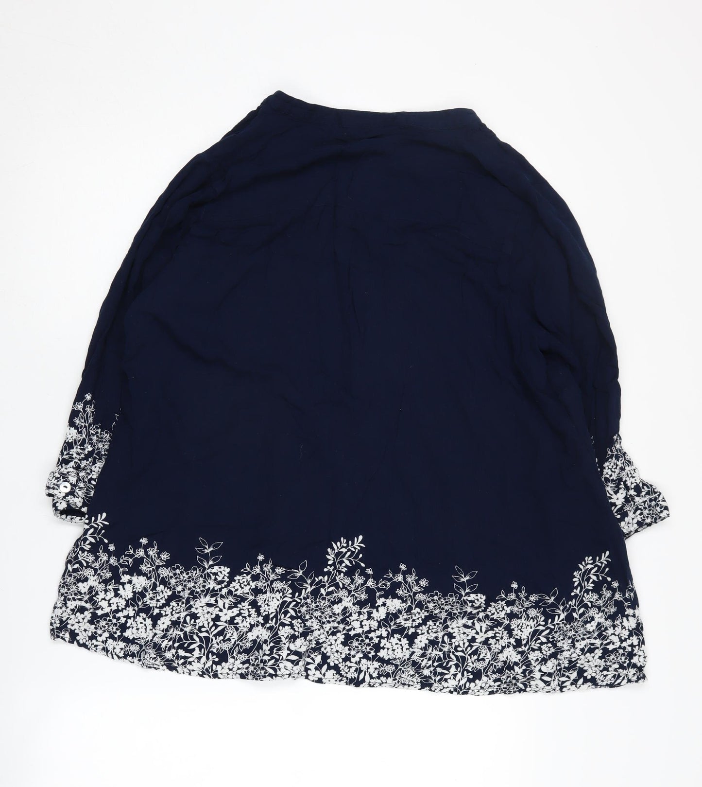Cotton Traders Women's Blue Floral Blouse, Size 20
