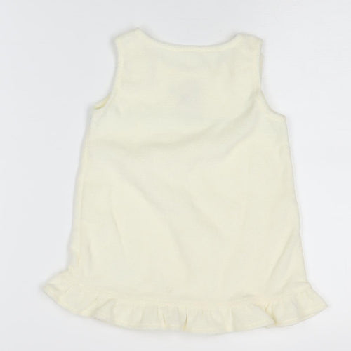 Disney Unisex Winnie the Pooh Ivory Dress, 6-9 Months