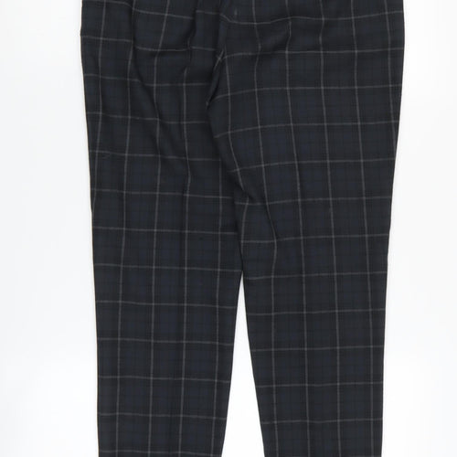 Jigsaw Women's Black Check Trousers, Size 8