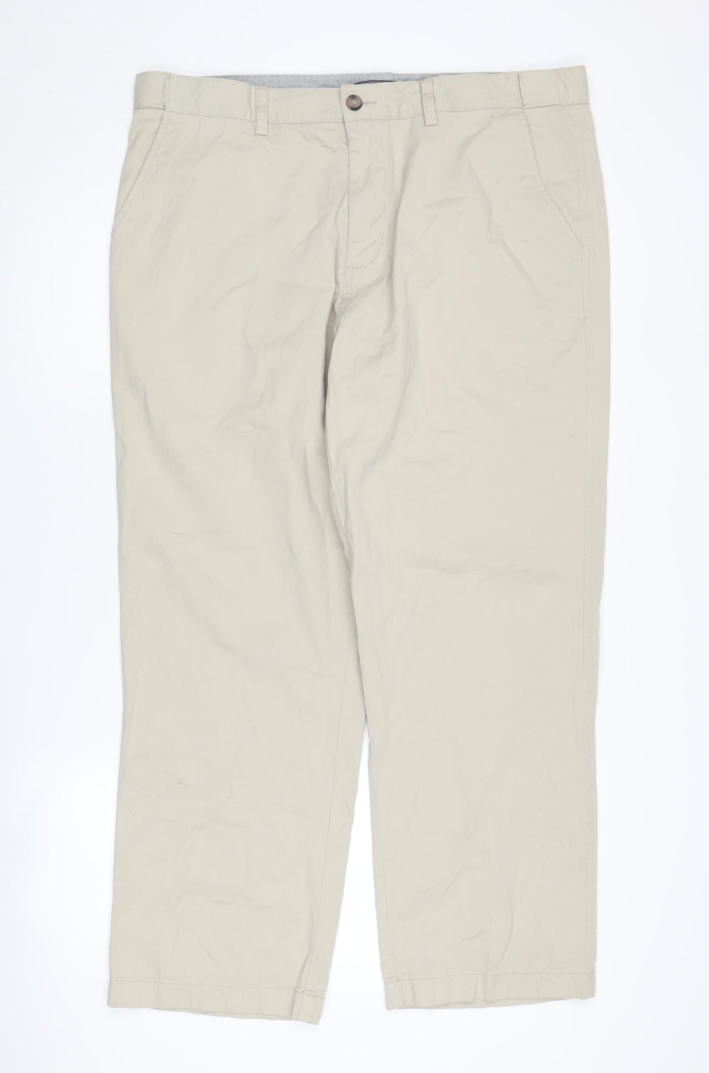 Maine New England Men's Beige Chino Trousers 40
