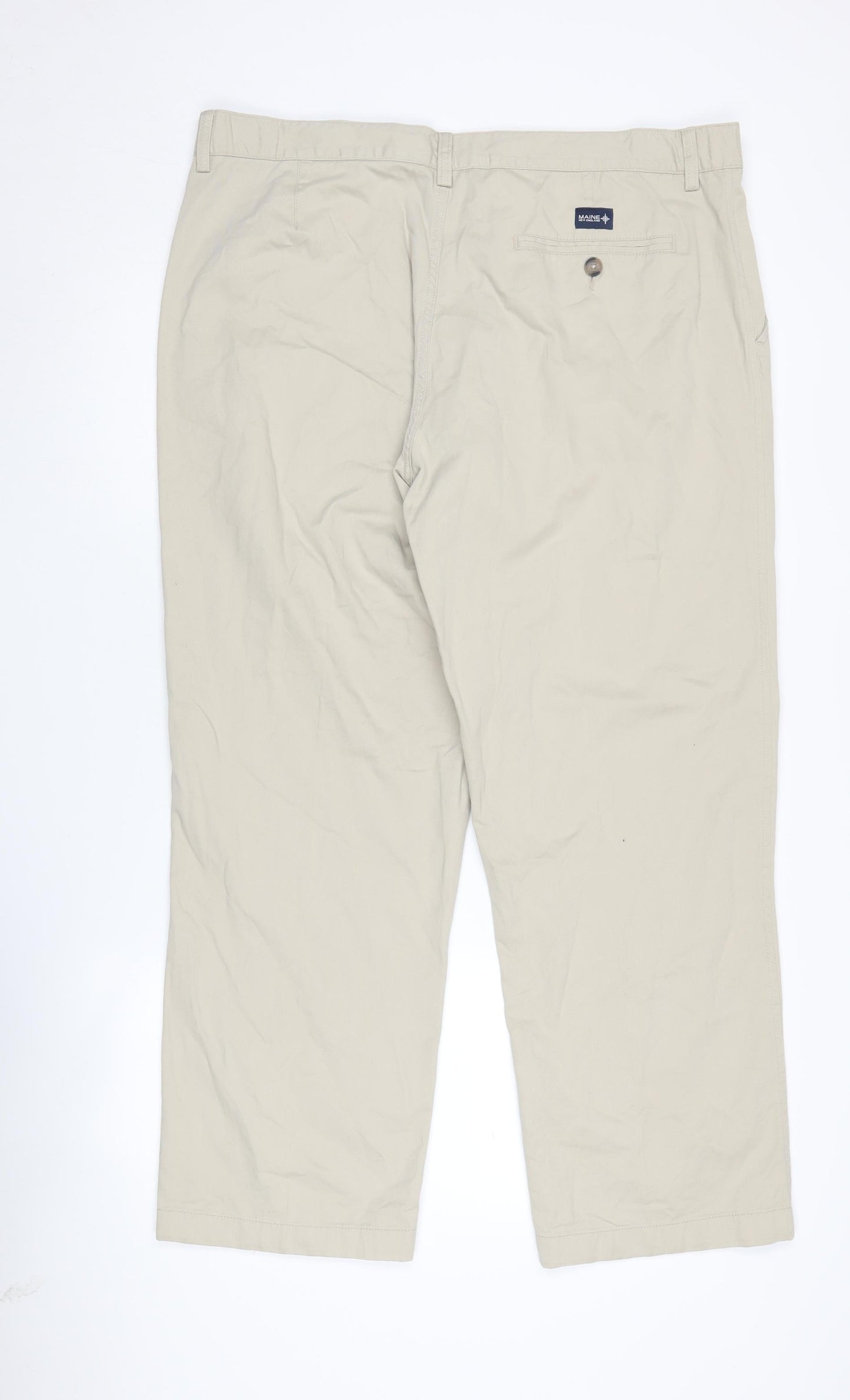 Maine New England Men's Beige Chino Trousers 40