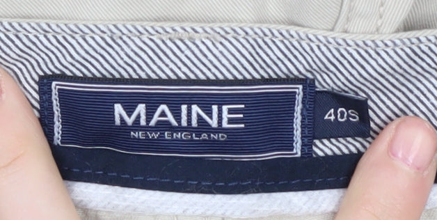 Maine New England Men's Beige Chino Trousers 40