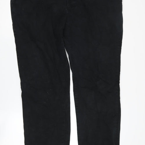 Marks and Spencer Men's Black XL Straight Trousers
