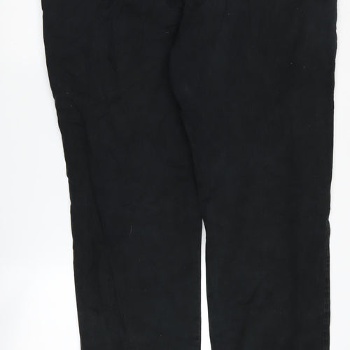 Marks and Spencer Men's Black XL Straight Trousers