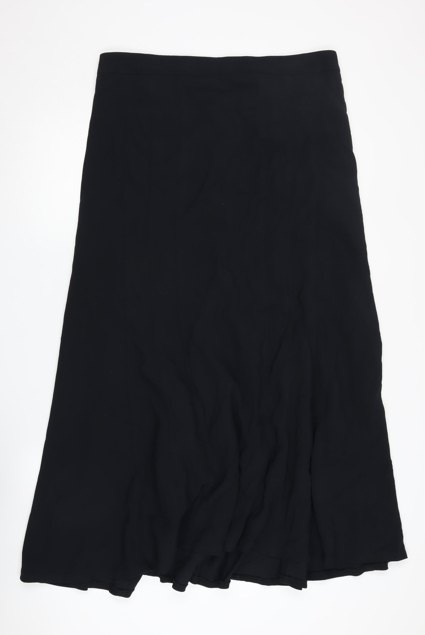 Jigsaw Women's Black Midi Skirt Size 16 Straight