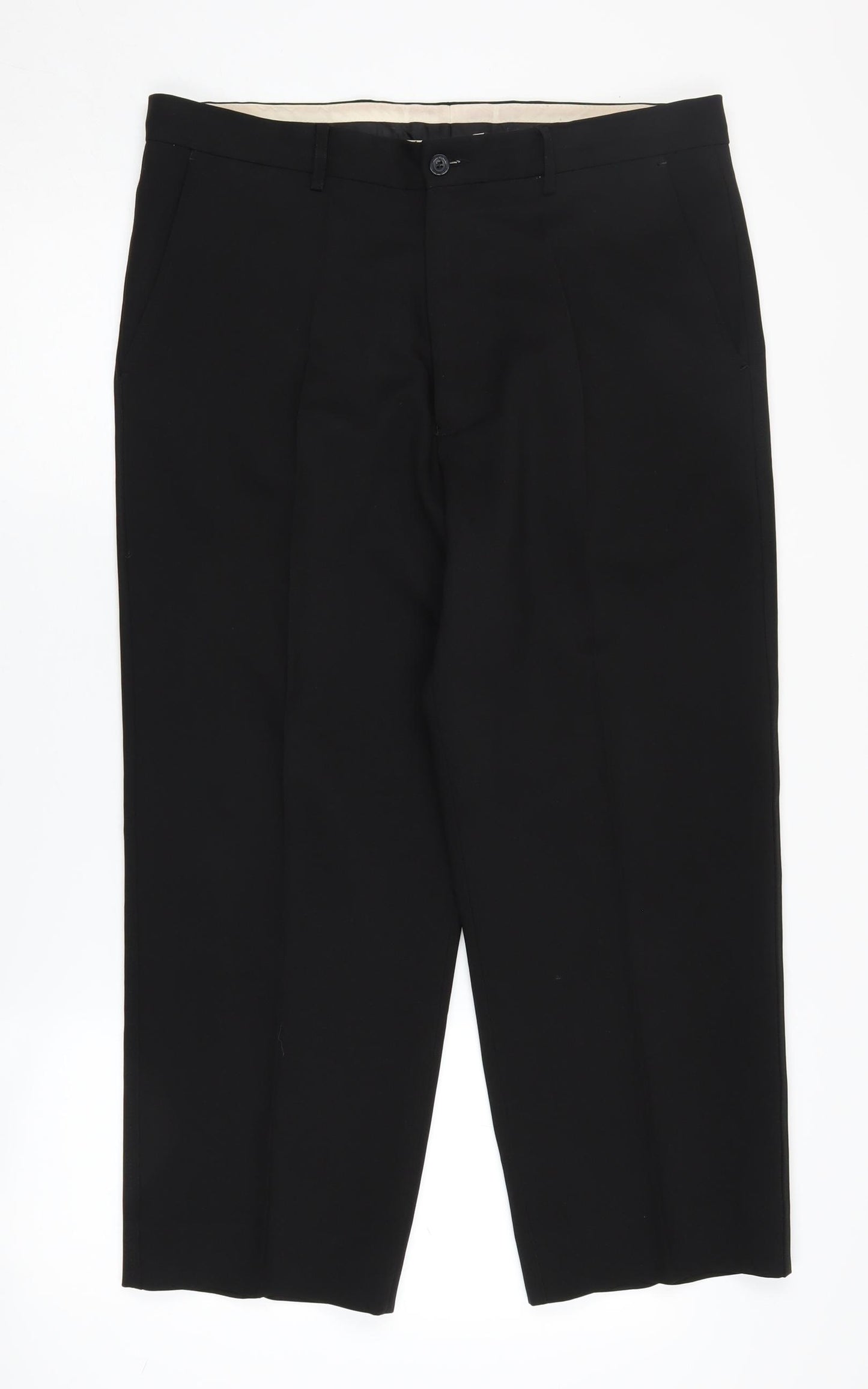 Farah Women's Black Trousers Size 14 Straight Leg