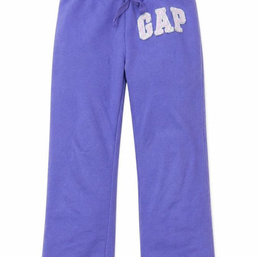 GAP Girls Purple Sweatpants XS Cotton Elastic Waist Casual