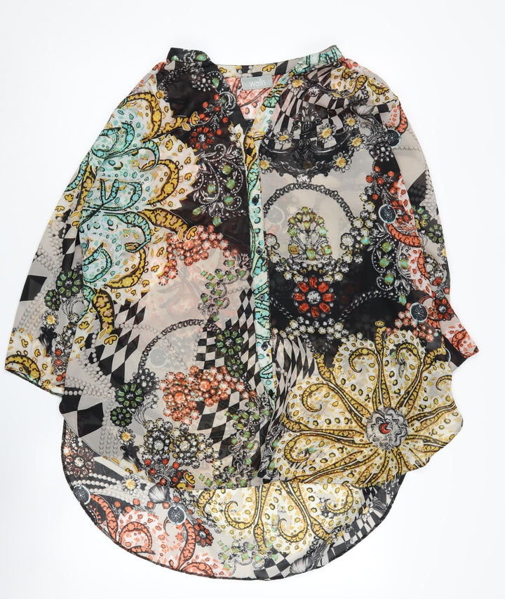 Wallis Women's Multicoloured Paisley Blouse L