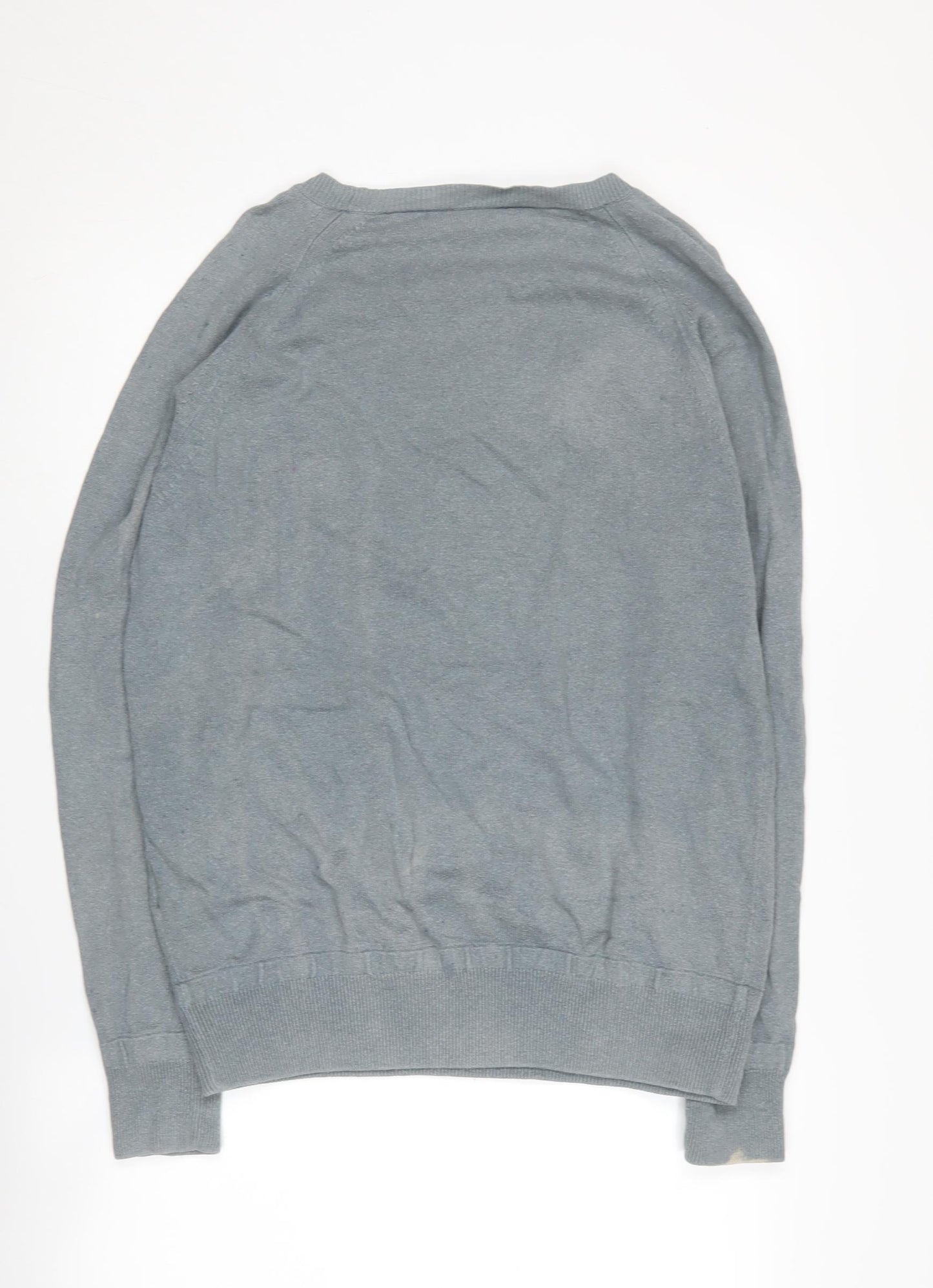 Nicole Farhi Men's Green Pullover Jumper M - Cotton & Cashmere