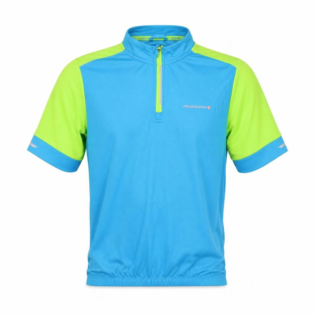 Muddyfox Boys Cycling Jersey, Blue, 13 Years, Sports Top