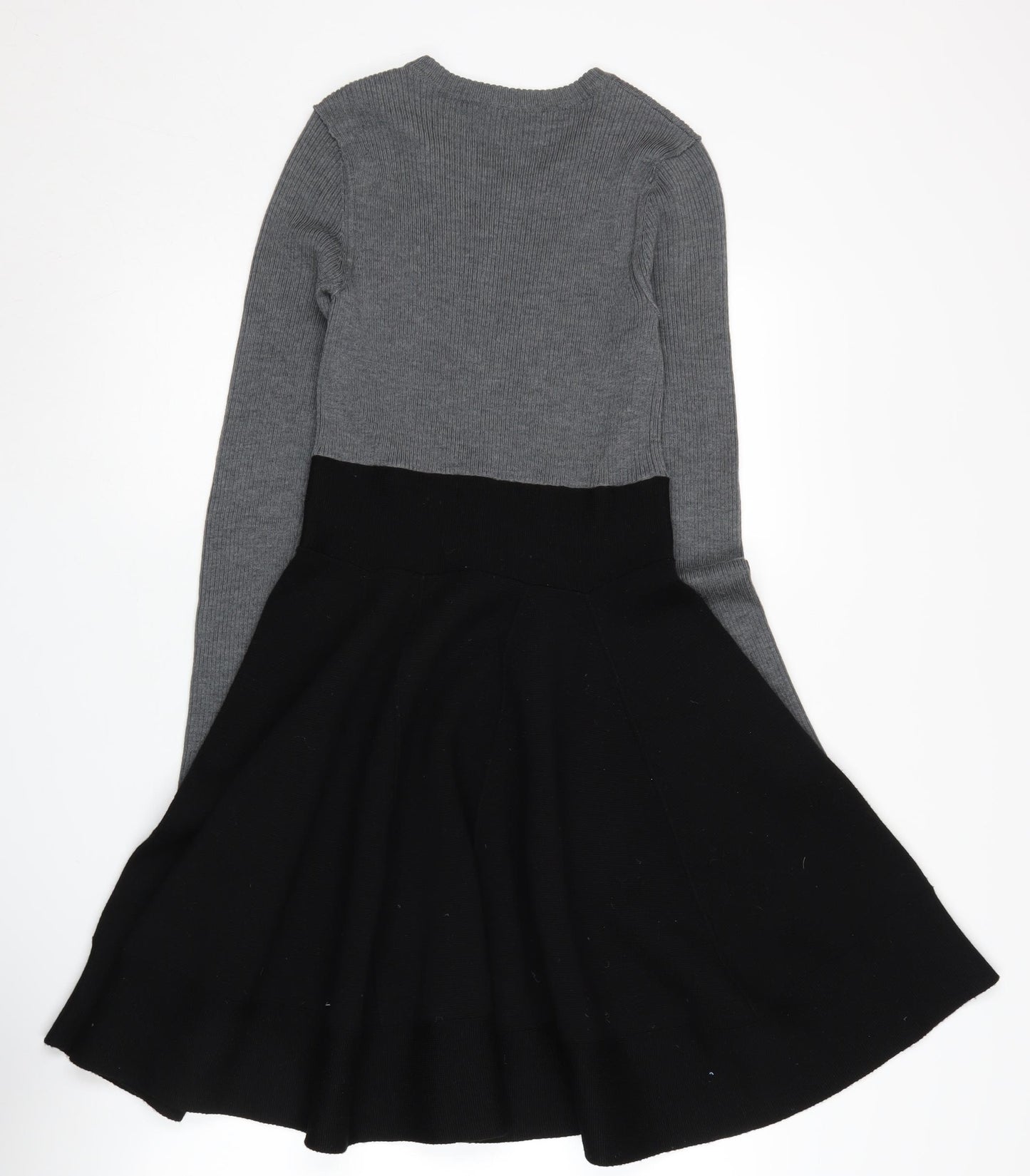 Sonia Rykiel Women's Black & Grey Fit & Flare Dress