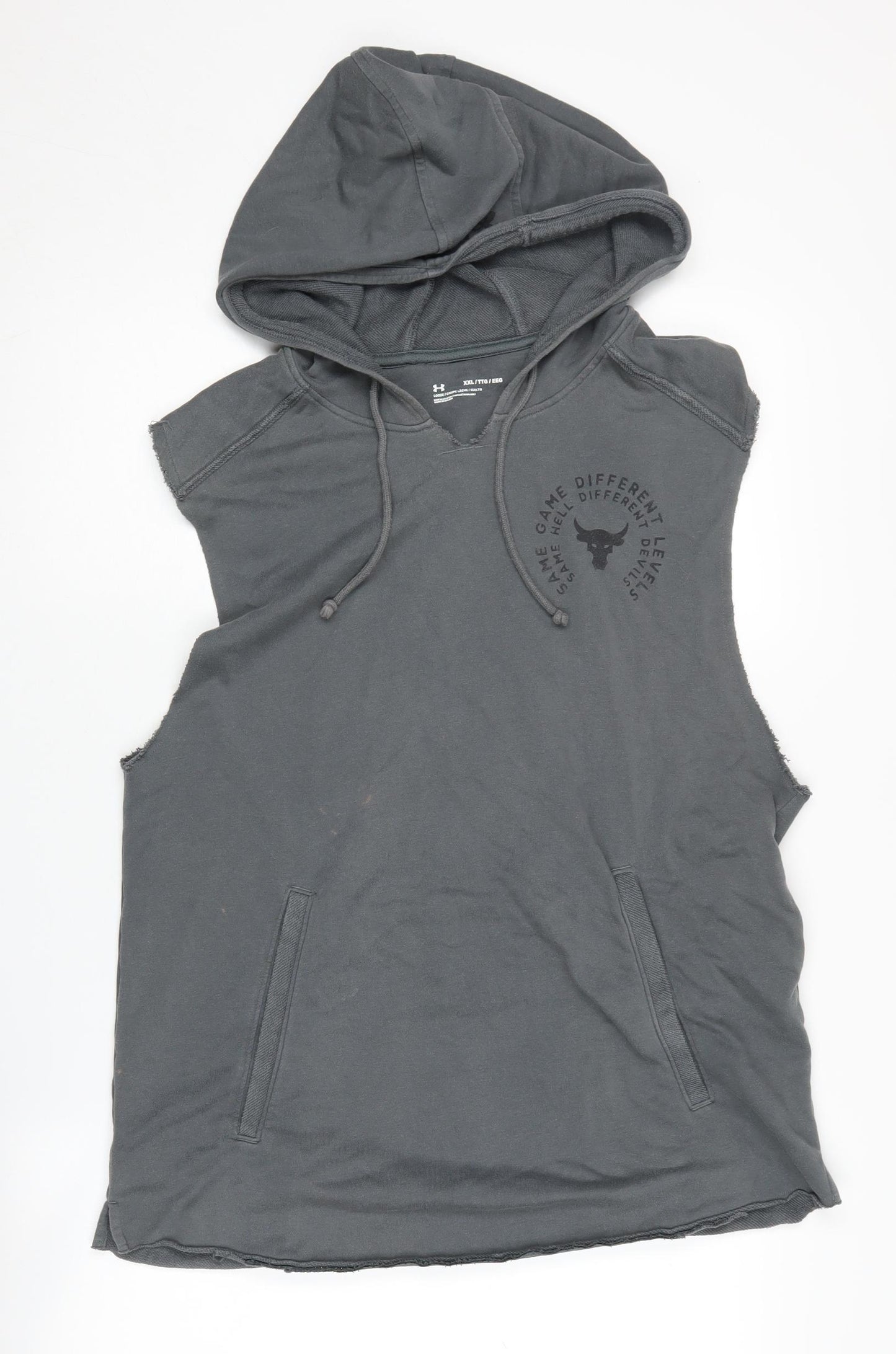 Under Armour Men's Black 2XL Sleeveless Hoodie