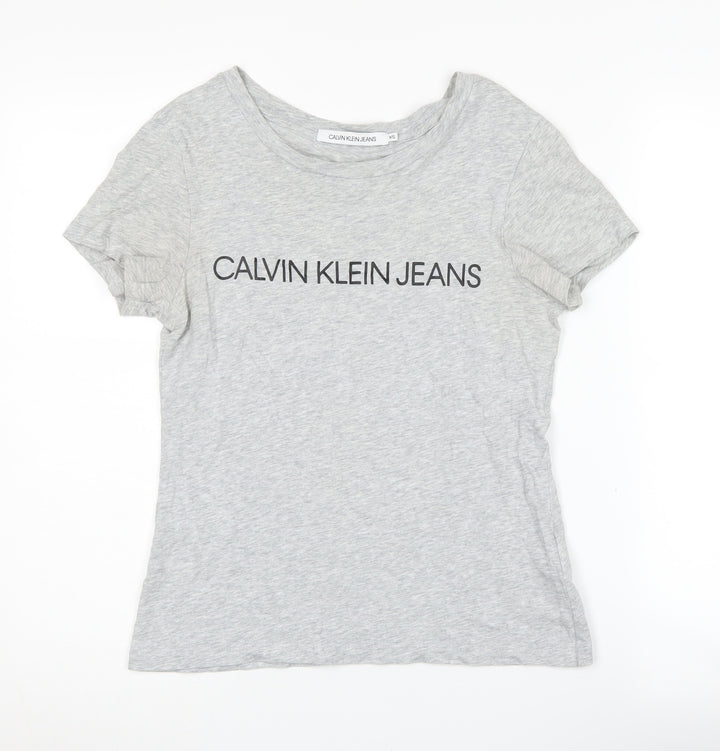 Calvin Klein Women's Grey XS T-Shirt Casual Wear