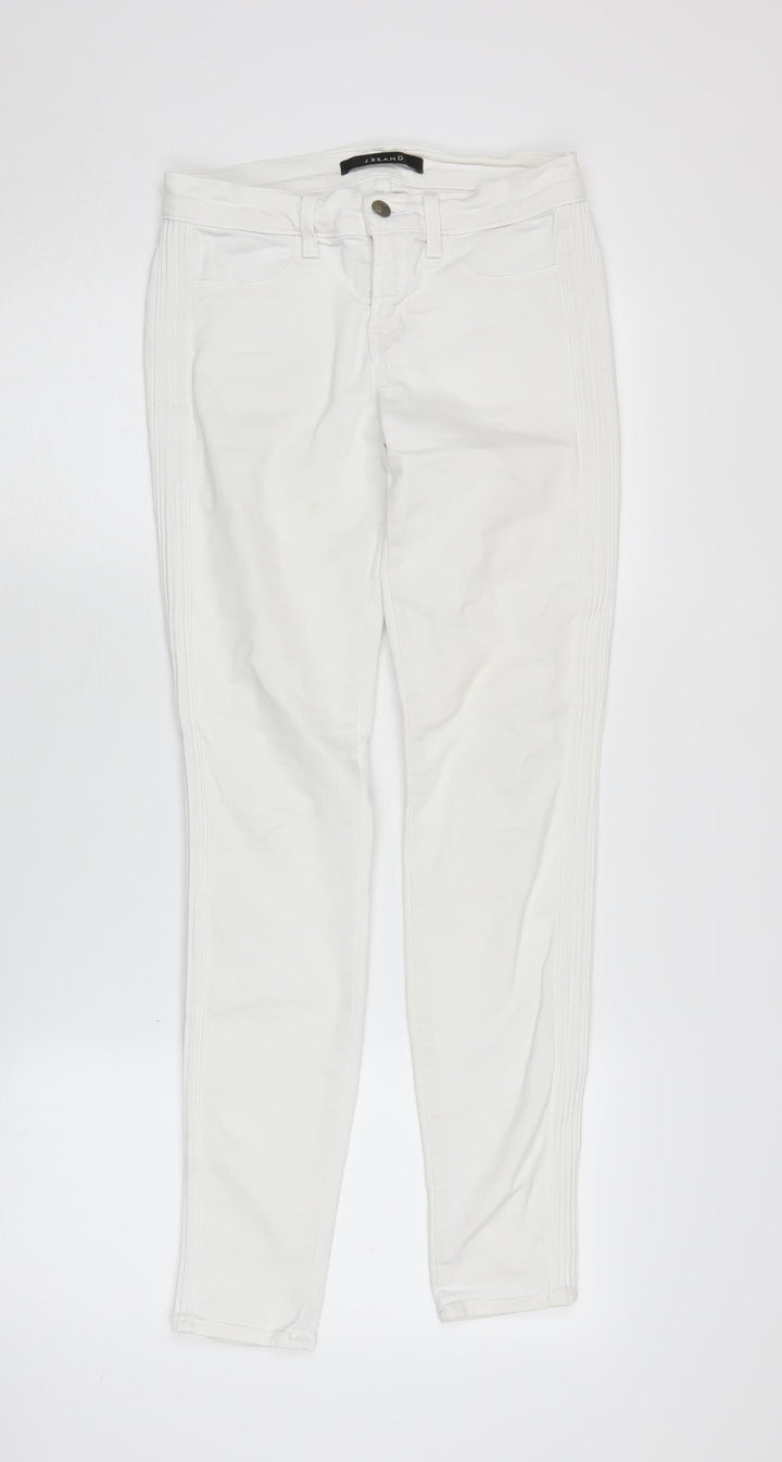 J Brand Women's White Skinny Stretch Jeans Size 26