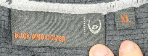 Duck and Cover Men's Grey XL Pullover Sweatshirt