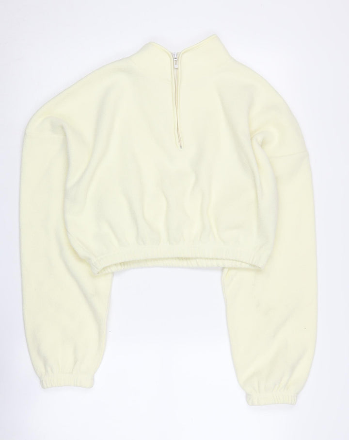 PrettyLittleThing Women’s Ivory Pullover Sweatshirt S